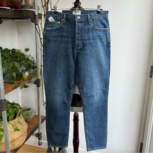 NWT AGOLDE NICO High Rise Slim Jeans in Subdued, size 32